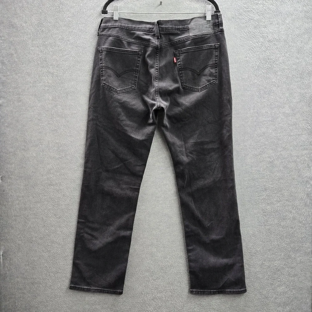 Levi's 514 Men Jeans 34X30 Black Denim‎ Straight Fit 29